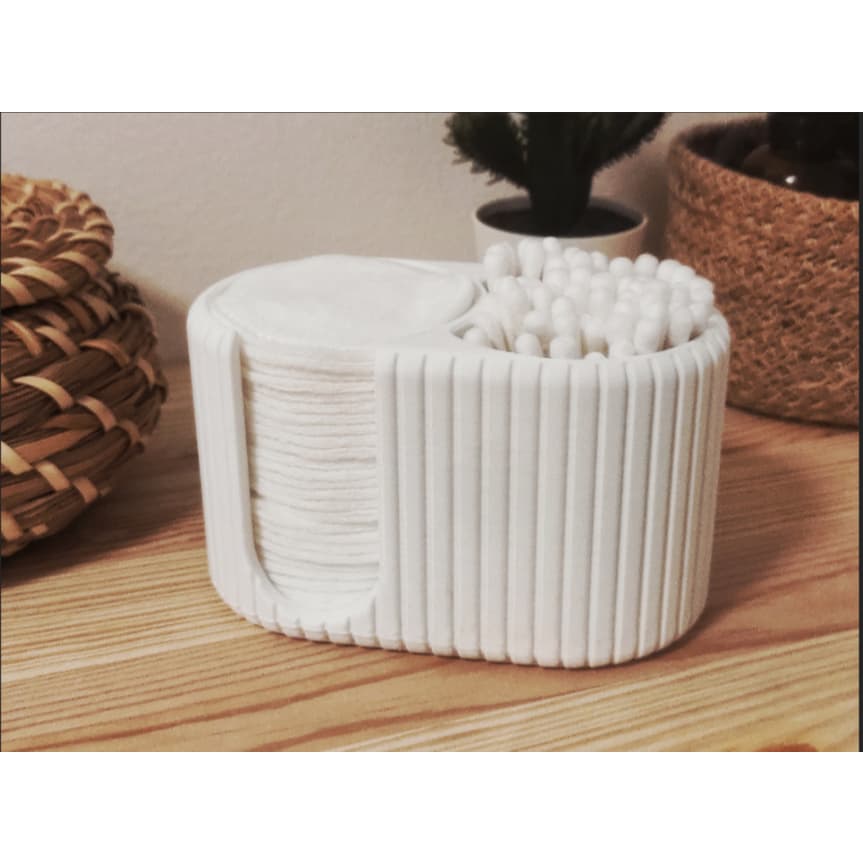 Porta Cotonetes e Algodão Organizador Moderno para Banheiro – Prático e Elegante