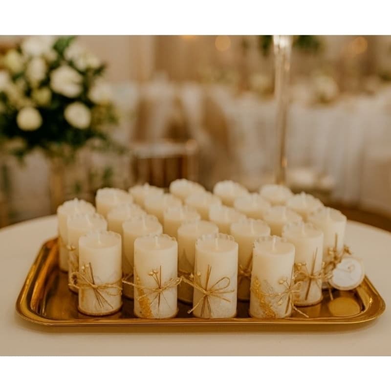 kit 5,10,15 e 20 Mini Vela Aromática Perfumada com Folha de Ouro | Lembrancinha | Casamento |  Aniversário | Relaxante |