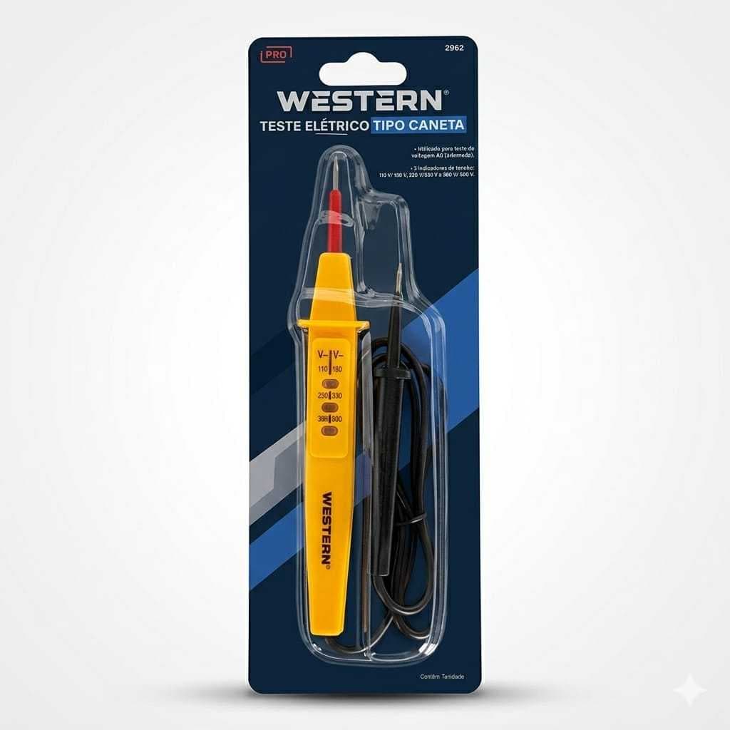Teste Elétrico Caneta Western Luminoso 100-500v Modelo 2962
