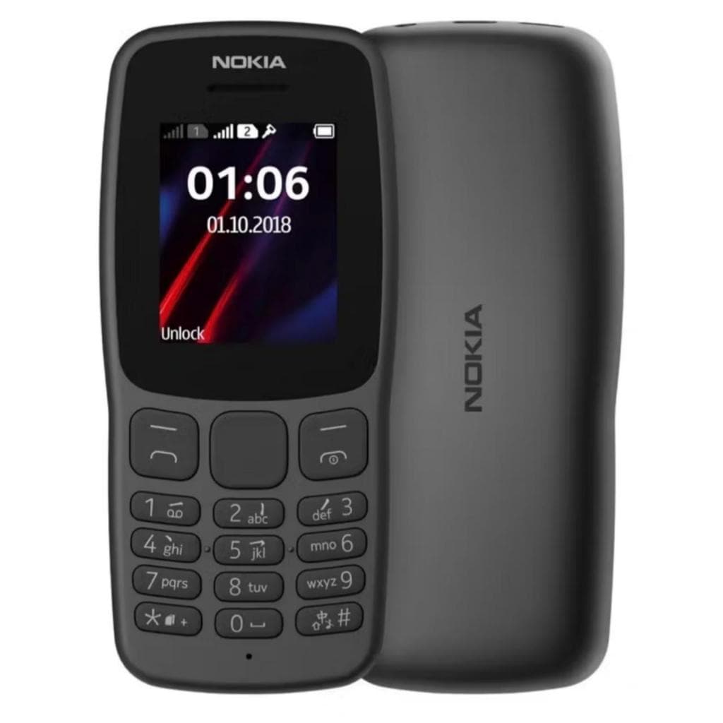Nokia 106 Celular Simples com Dual Chip e Tela Grande para Idosos - 4G