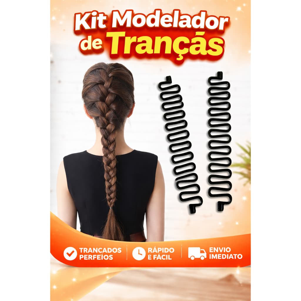 Modelador de Tranças Para Cabelos - Trança Fácil