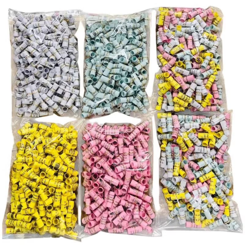 3 mil Vitamina Enroladinhos com versículos bíblicos promessa mana rosa azul amarelo e misto pacote