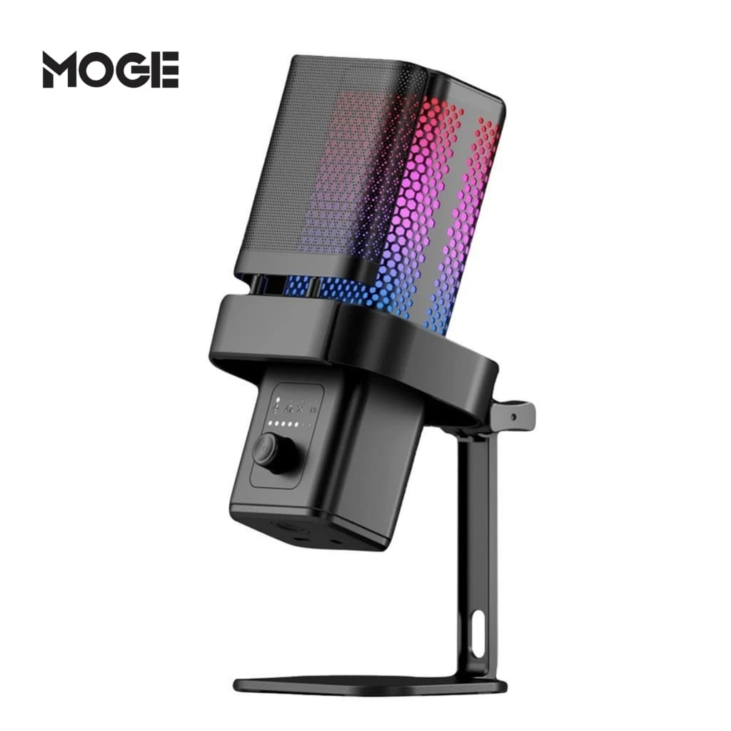 Microfone USB Condensador M6 | Cardioide p/ PC Streaming Podcast | Botão Mute | Plug and Play