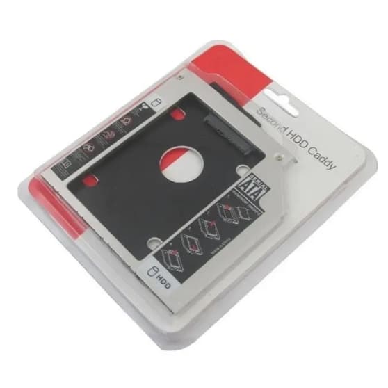 Caddy case adaptador universal 12.7mm segundo hd ssd sata no note