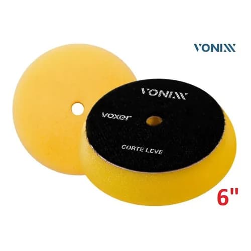 Boina De Espuma Vonixx Corte Leve Amarela 6'' Para Polimento
