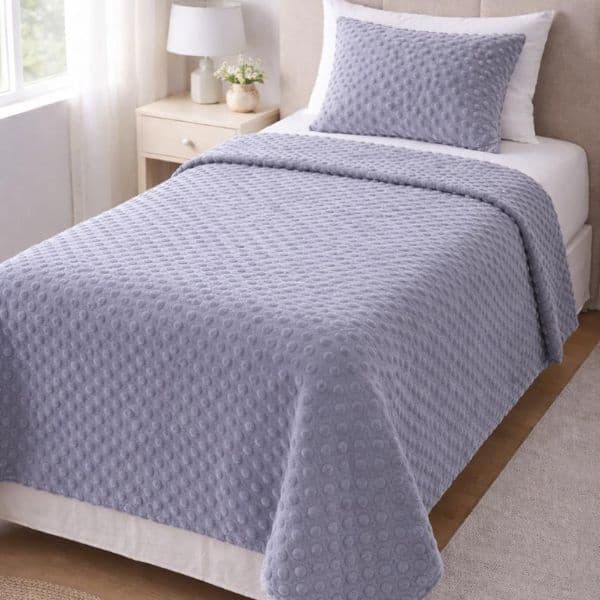 Cobertor Flannel Fofinho Solteiro Bolinha Com 01 Fronha - Super Oferta!