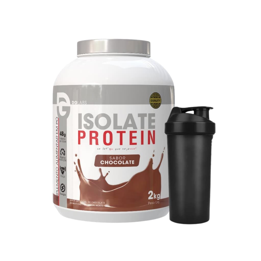 Kit Iso Protein 2kg + Coqueteleira 600ml - Dg Labs