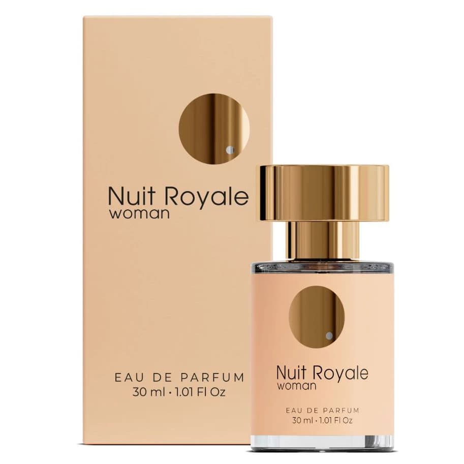 Nuit Royale Woman Miniatura 30ml Afeer Perfume Feminino Flora Frutado com Notas de Laranja e Rosa