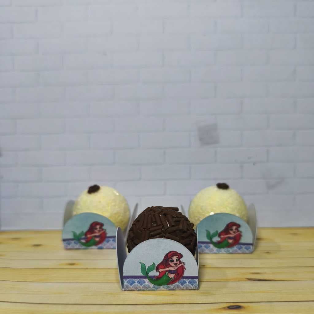 Forminhas de Brigadeiro Personalizada Ariel Baby