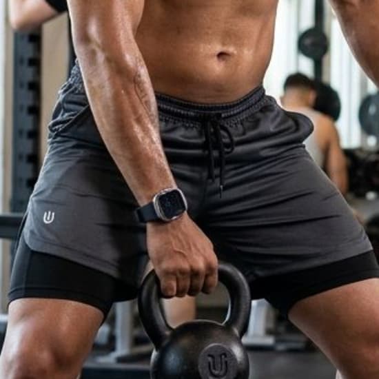 Shorts Duplo 2em1 Bermuda Masculino Para Academia Treino Atividade Física Compressão Treinar