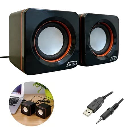 Caixa de Som USB 6W para PC ou Notebook Som - Aitek ACS-4511