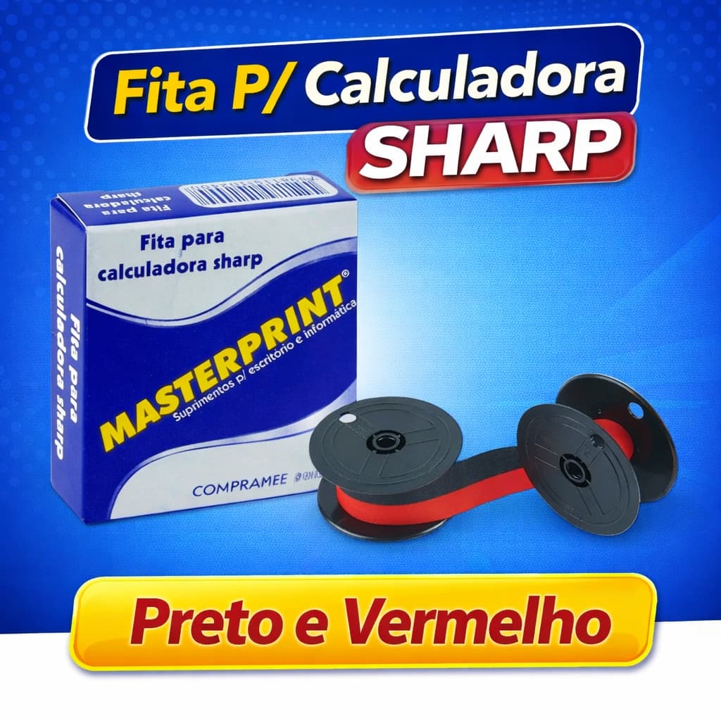Fita Para Calculadora Sharp - Masterprint