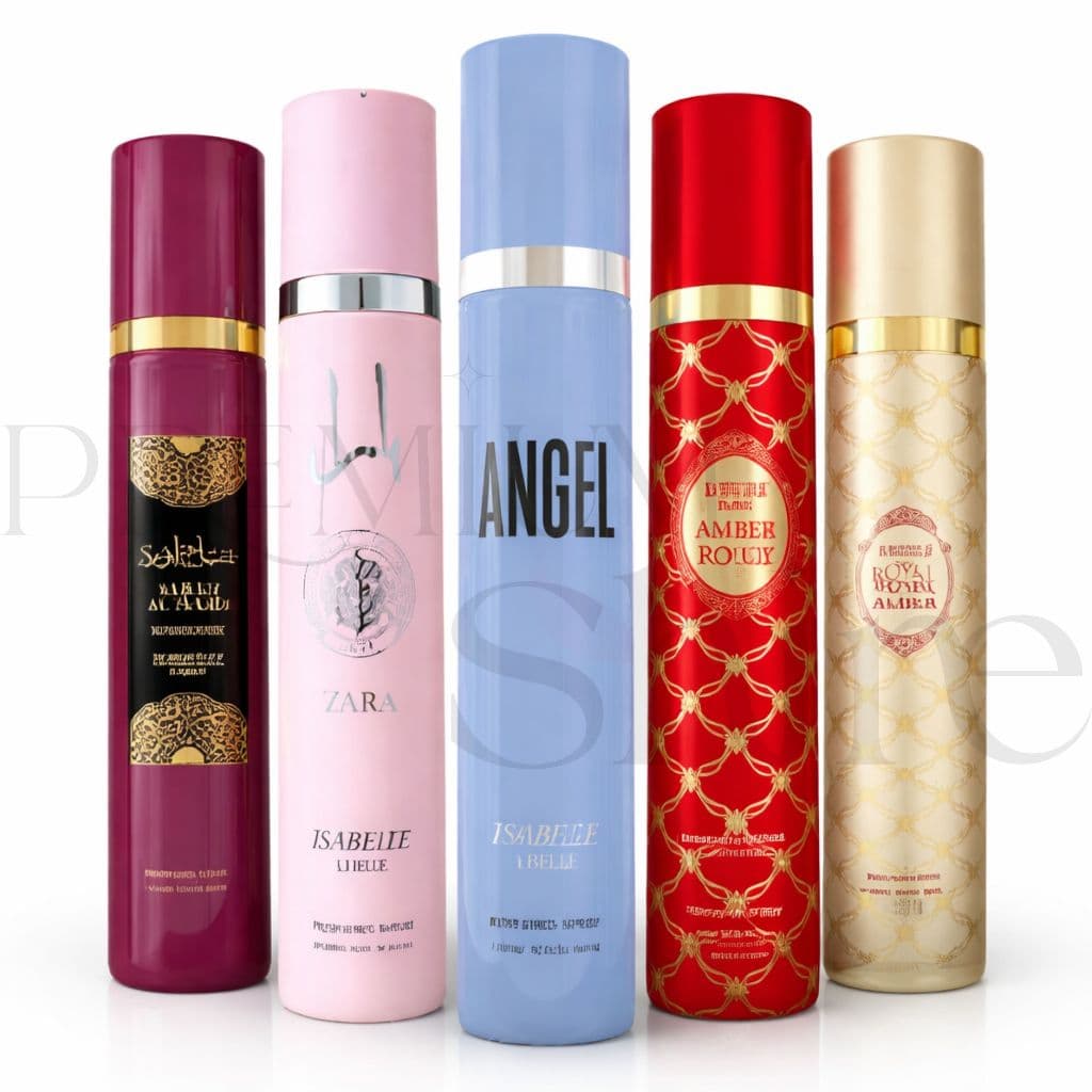 Body Splash Árabe Feminino Isabelle la Belle 300ml - Yara Sabah al Ward Fakhar Rose Royal Amber