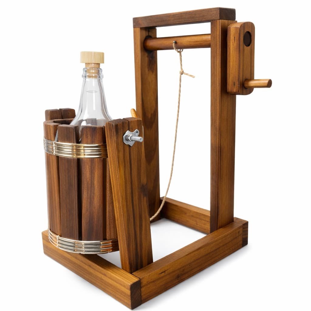 PINGOMETRO TONEL POÇO MANIVELA RUSTICO CACHAÇA 1LT