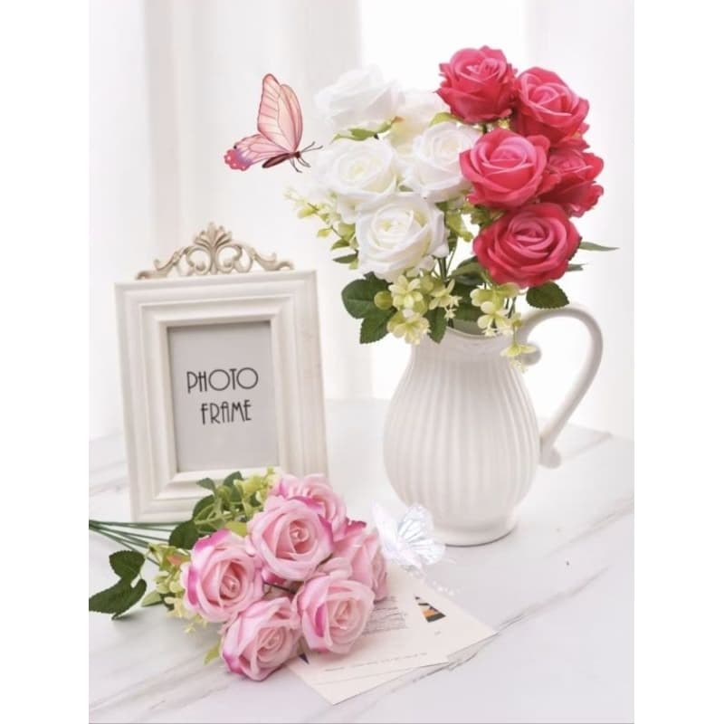 Buqur De Rosa de flores artificial