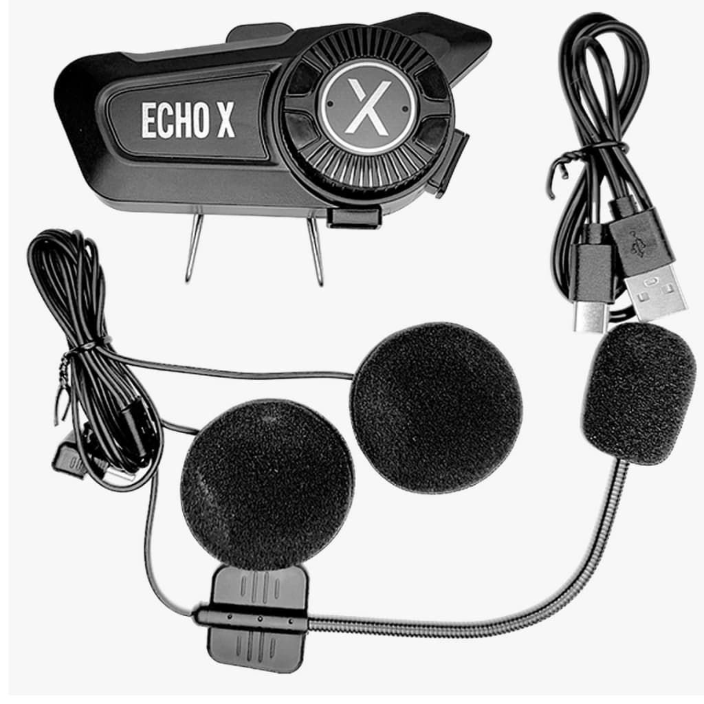 Fone de ouvido Comunicador bluetooth para capacete Moto resistente a água / redução de ruído - Atrox Echo X