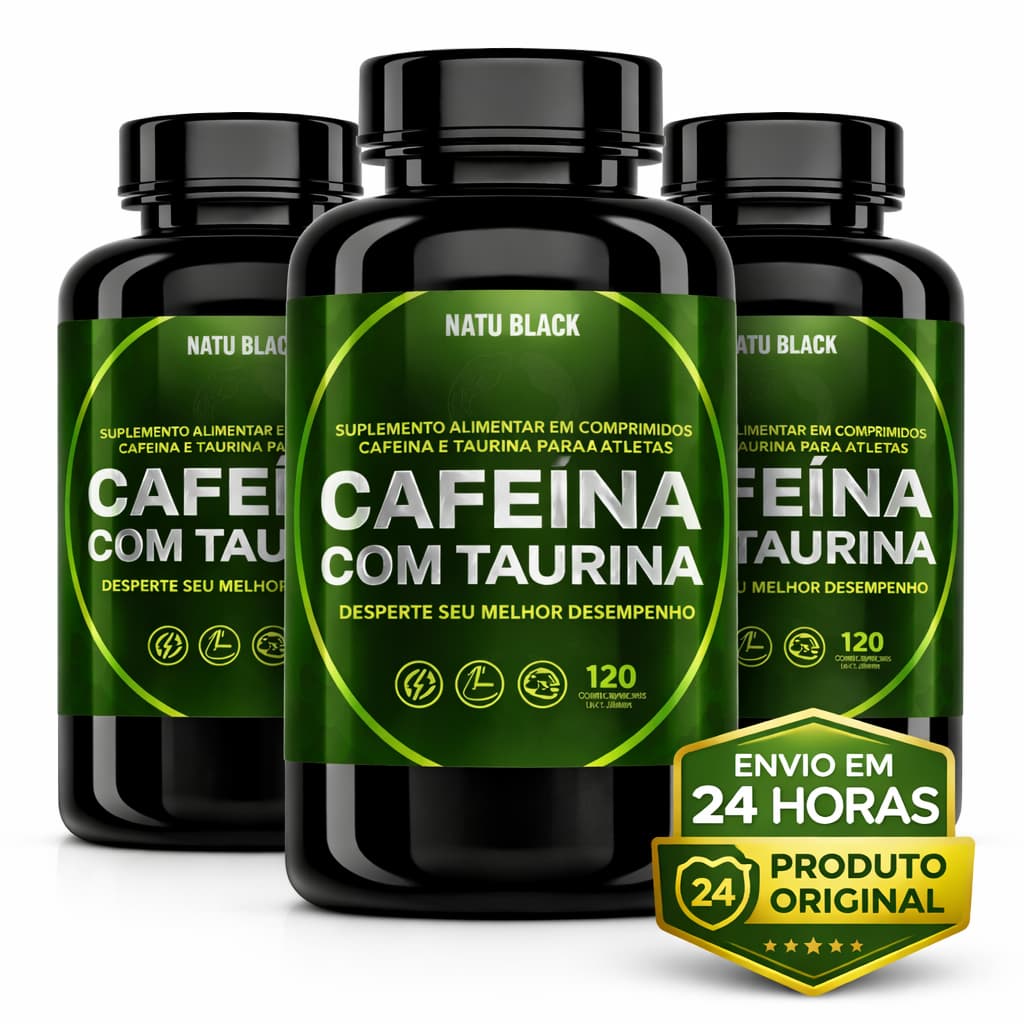 Cafeina Termogenico Pre Treino com Taurina CONCENTRADO 120 Comprimidos -  ENVIO IMEDIATO