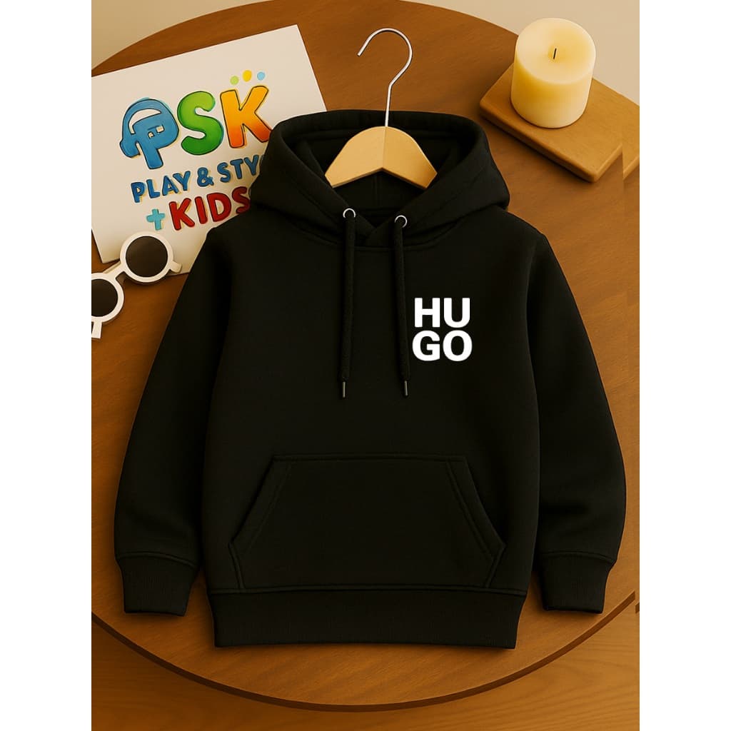 Agasalho Infantil Moletom Premium Canguru Blusa de Frio Com Capuz Flanelado 100% Algodão