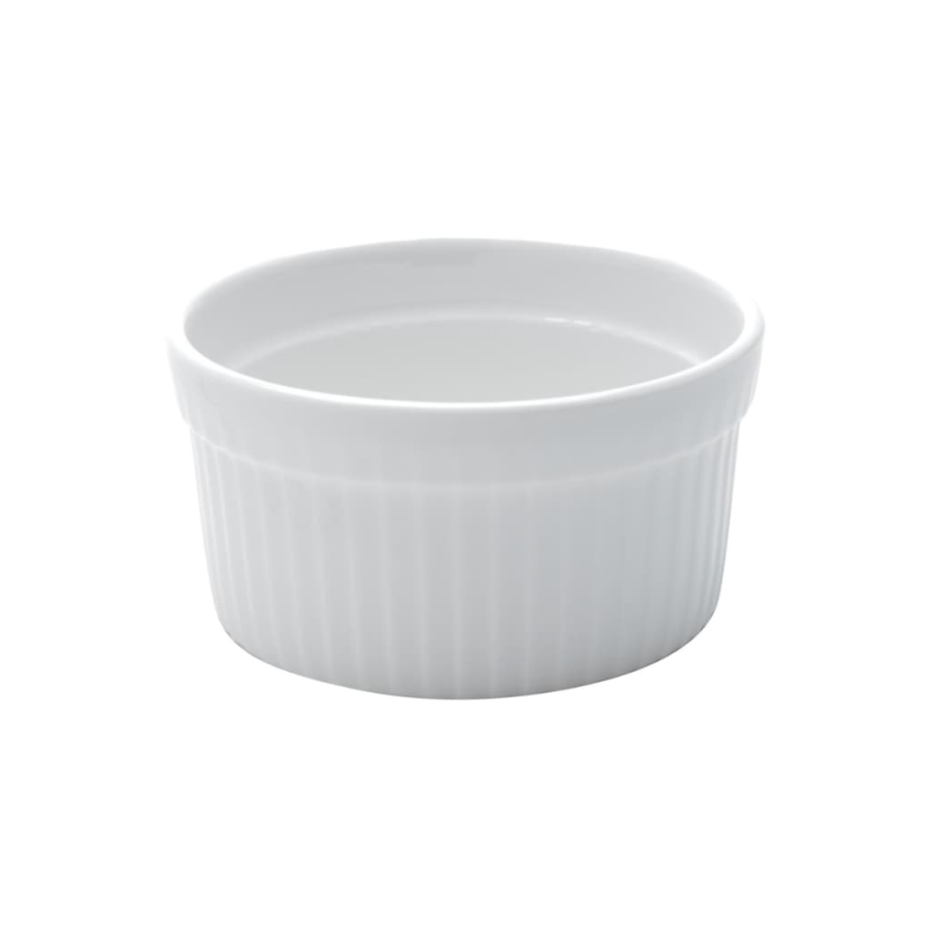 Ramequim de Porcelana Classic Branco 10cm x 5cm - Lyor