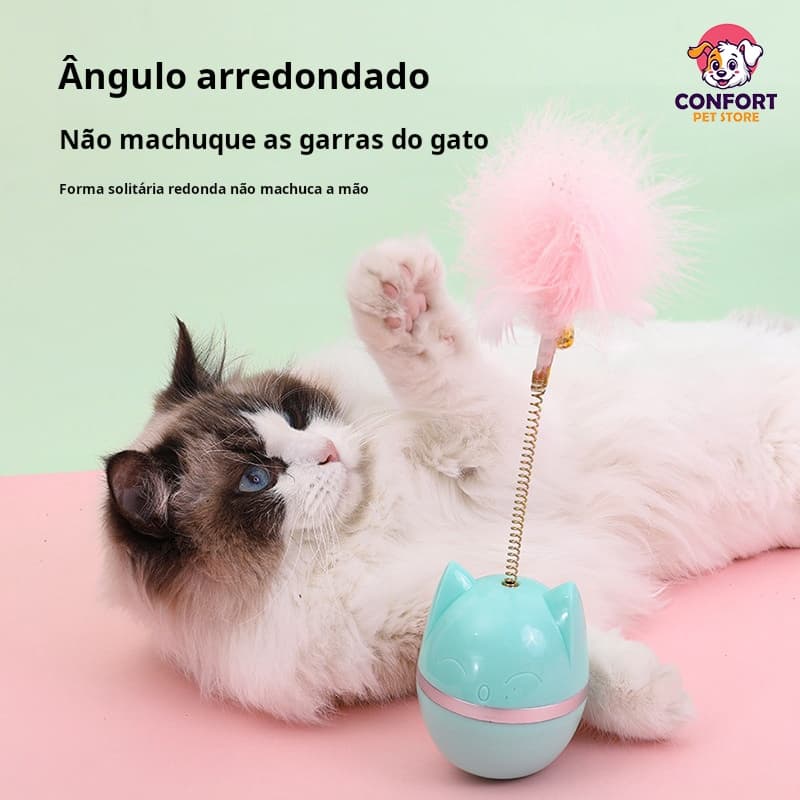 Varinha mágica de gato brinquedo rolante para gatos, brinquedo para gatos