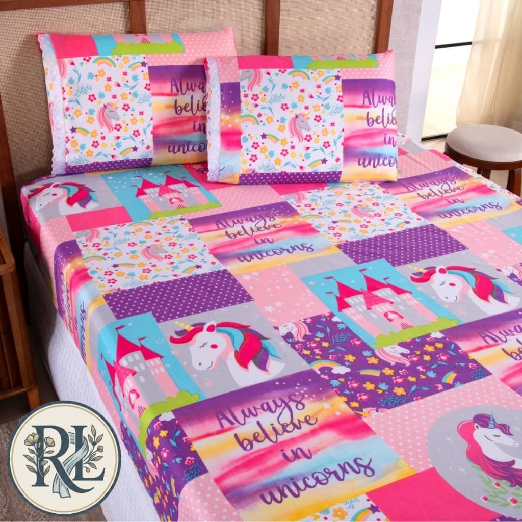 Kit Jogo de Cama Queen 03 Peças Box