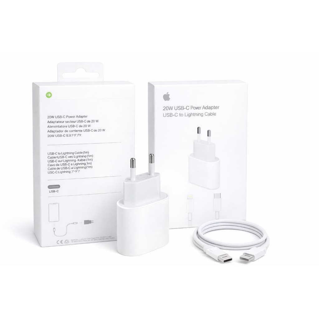 Carregador Turbo 20W USB-C com saída Lightning para iPhone 5 a Iphone 14