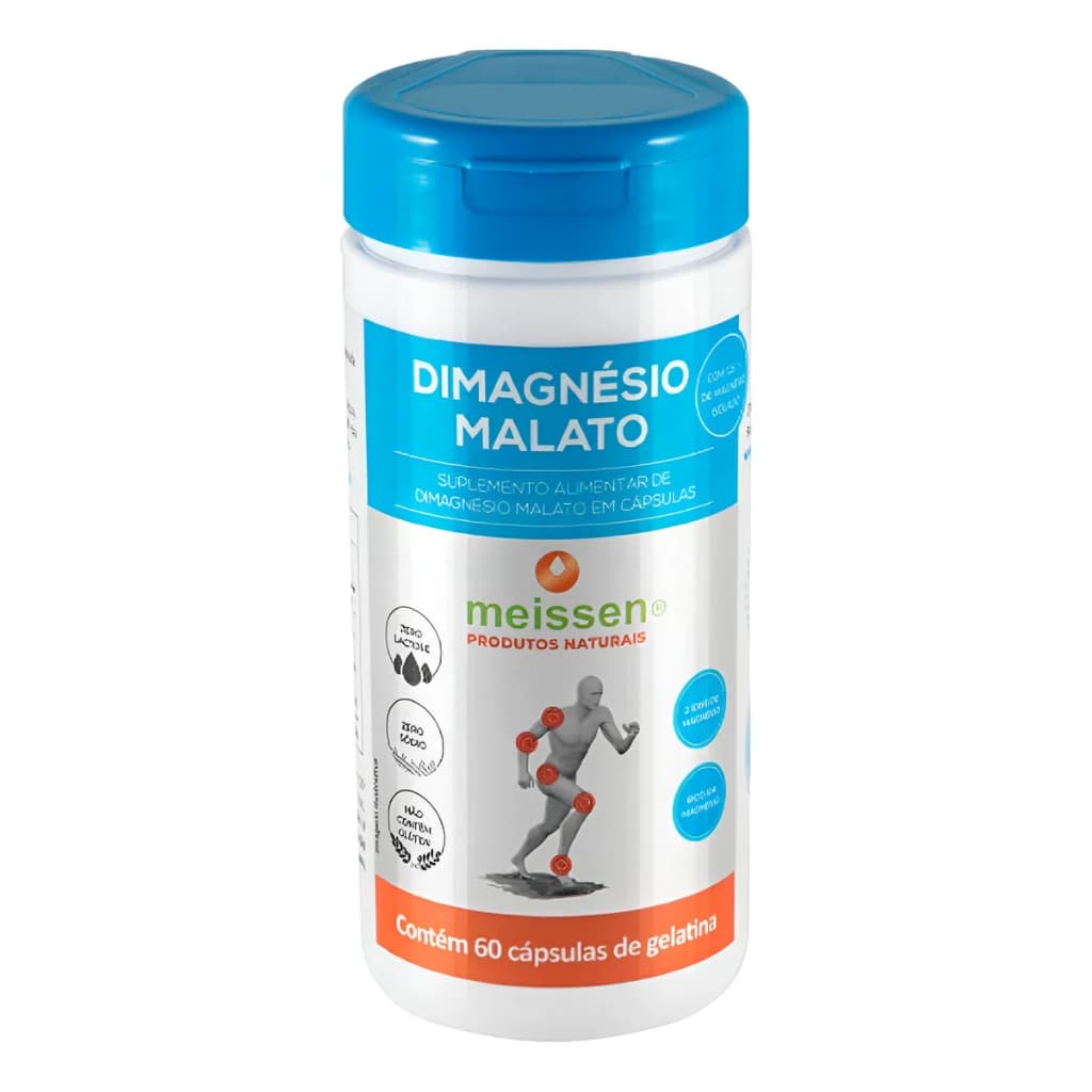 Dimagnésio Malato 100% Puro 60 Cápsulas - Meissen