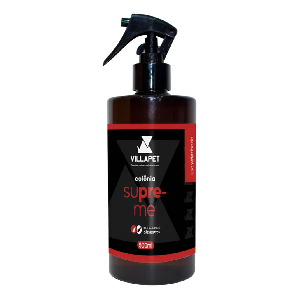 Colônia Pet Villapet Supreme 500ml Cães E Gatos Perfume