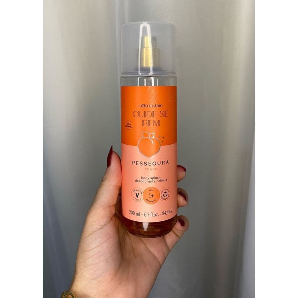 BODY SPLASH PESSEGURA - Se a vida te der pêssegos... sinta esse cheirinho!