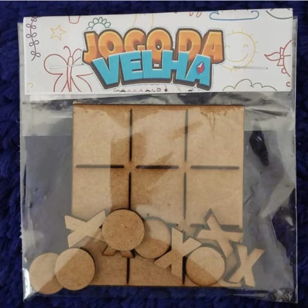 kit 20 Jogos da Velha - Tabuleiro Jogo Brinquedo Presente - MDF Cru