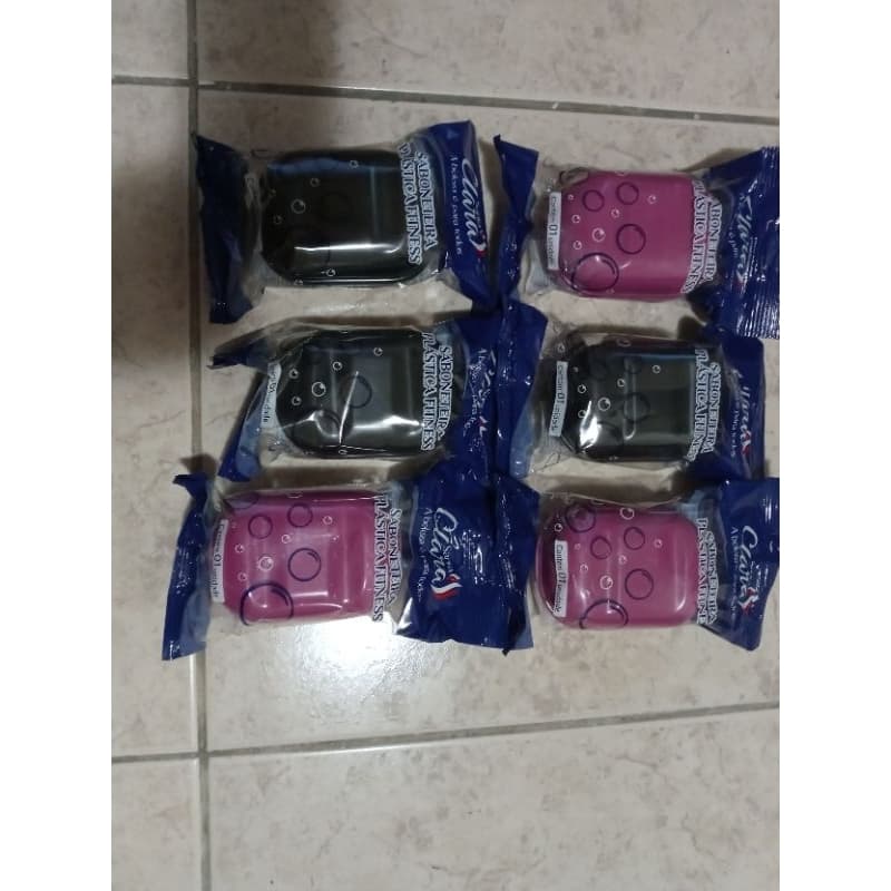 KIT COM 6 SABONETEIRAS PLÁSTICAS FITNES "SANTA CLARA"