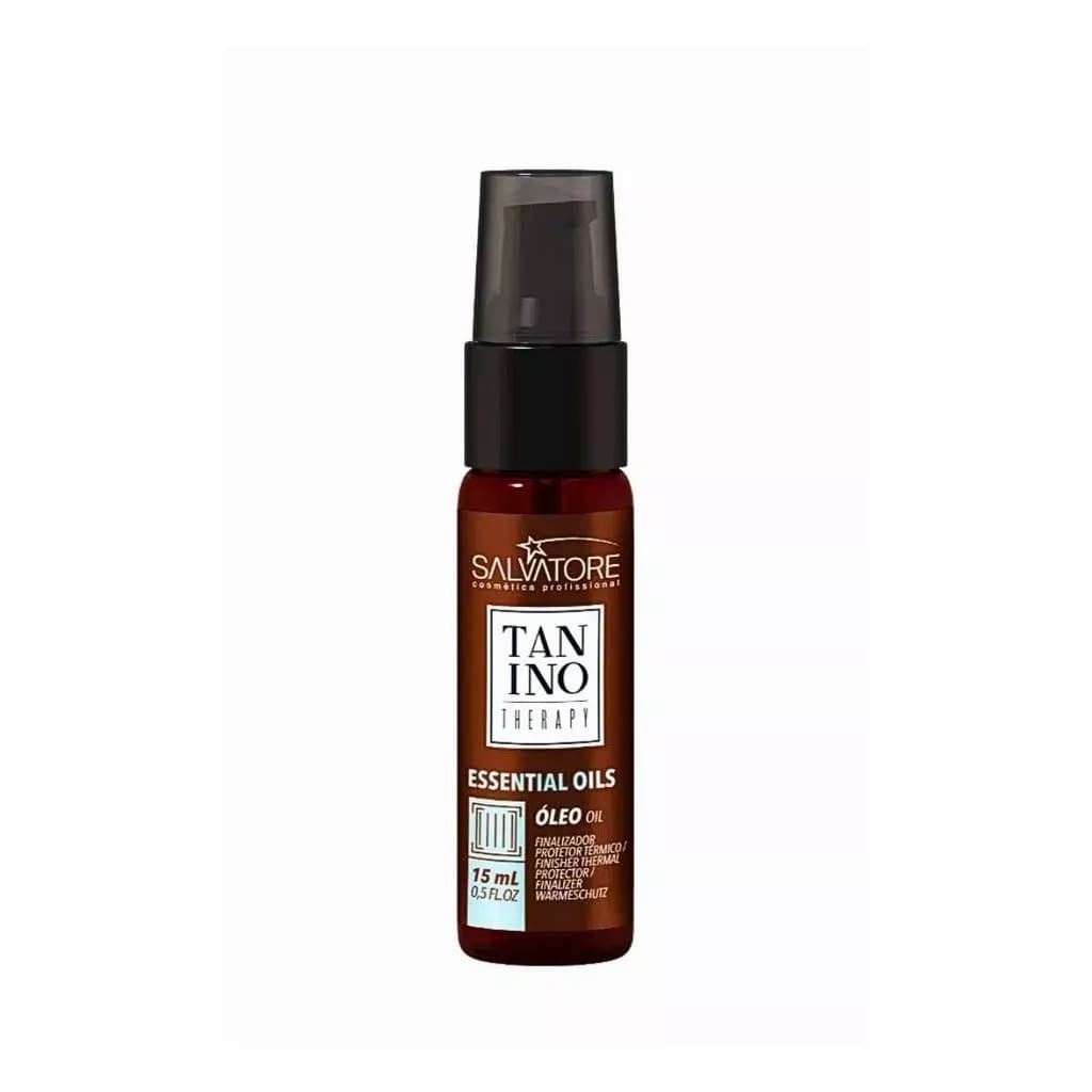 Oleo Reparador De Pontas Essential Oils 15 Ml Tanino Therapy Salvatore Antifrizz Proteção Termica