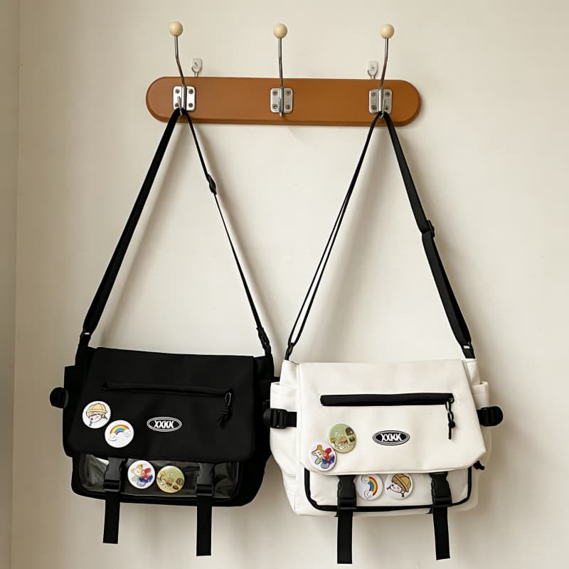 Bolsa Transversal Feminina Masculina de Oxford Impermeável, Unissex
