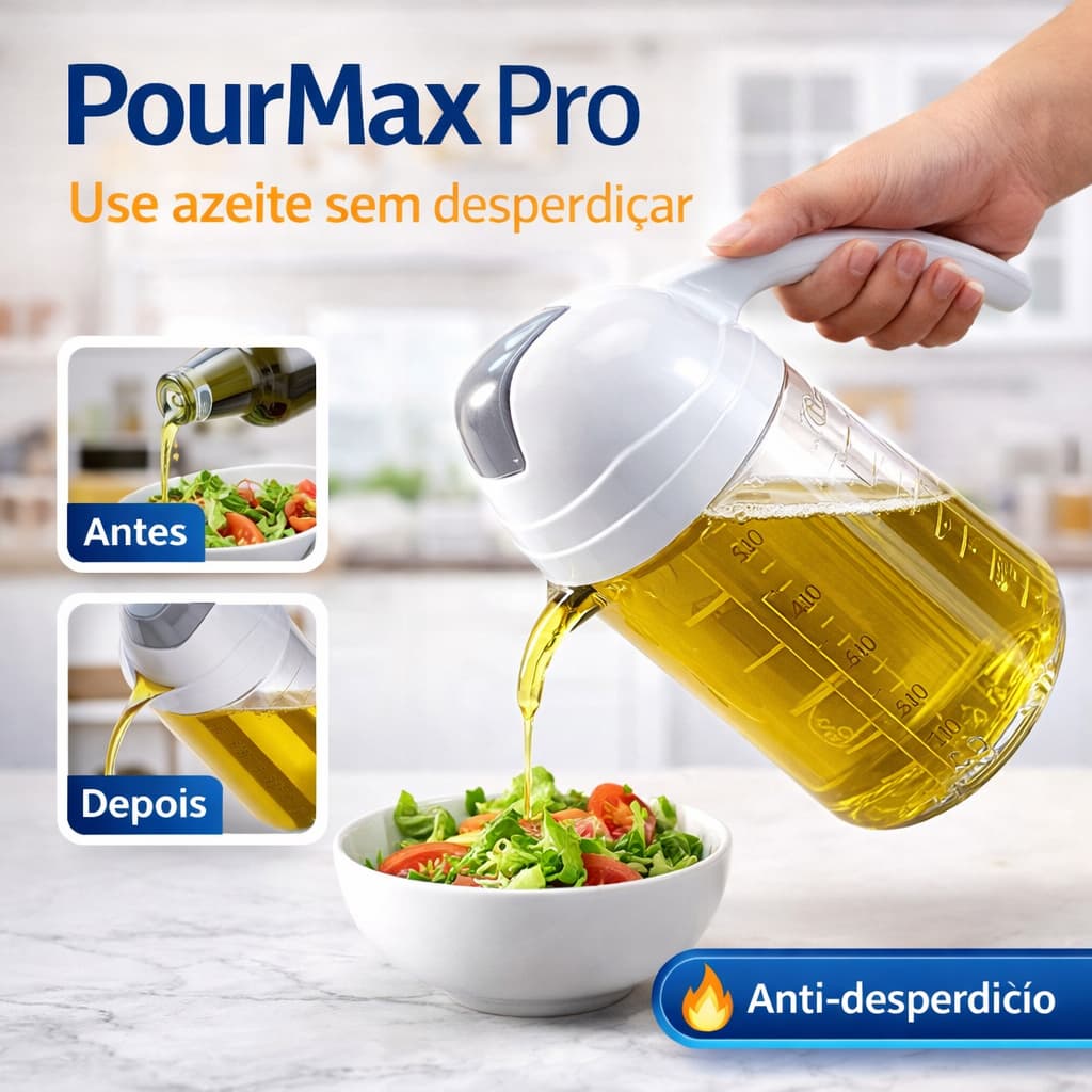 Dispenser Azeite Vidro 630 Ml Tampa Pratica Bico Dosador Dosagem Precisa Cozinha Mesa