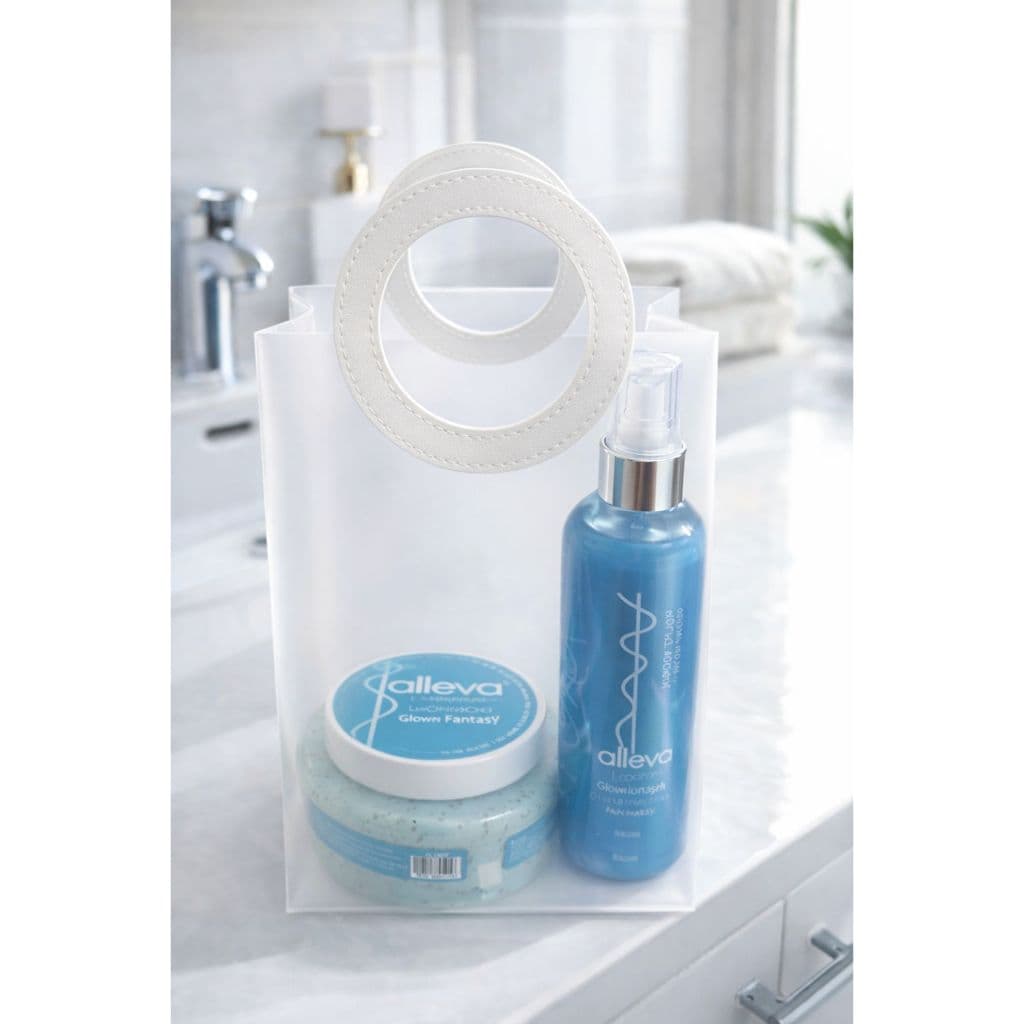 Body Splash e Esfoliante Presente Alleva Fantasy com sacolinha
