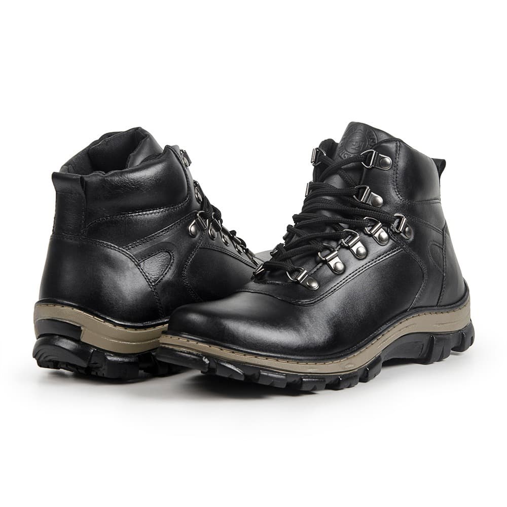 Bota Botinha Masculino Adventure Tratorada Solado Emborrachado Anti Derrapante Resistente Confiavel Casual Confortavel