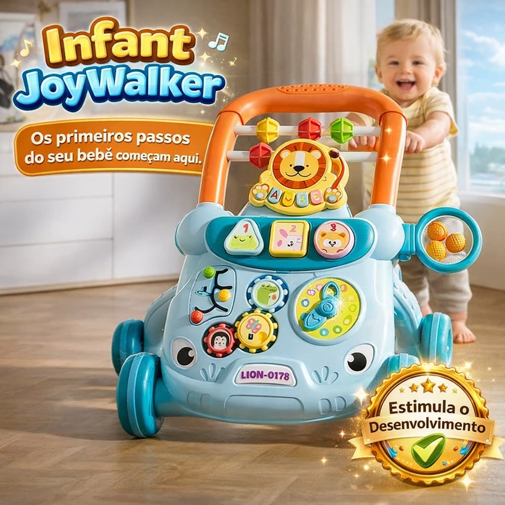 Andador Infantil Baby Musical Educativo com Atividades Interativa JoyWalker Pro