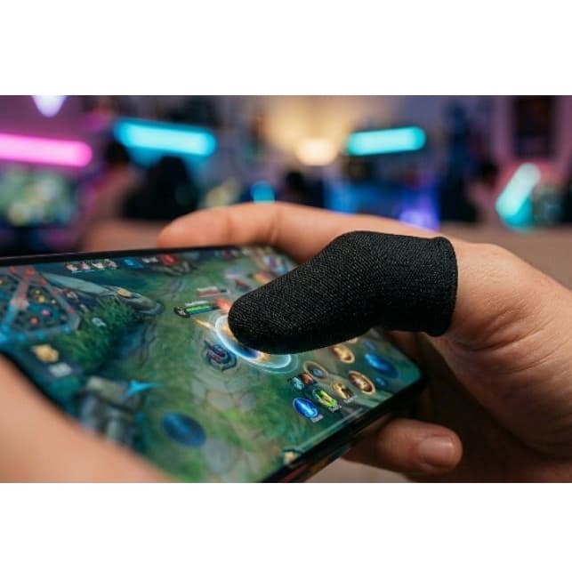 Luvinha de Dedo Gamer Profissional / Anti Suor, respirável e Sensível COD, FREEFIRE, PUBG, ASPHALT, GTA