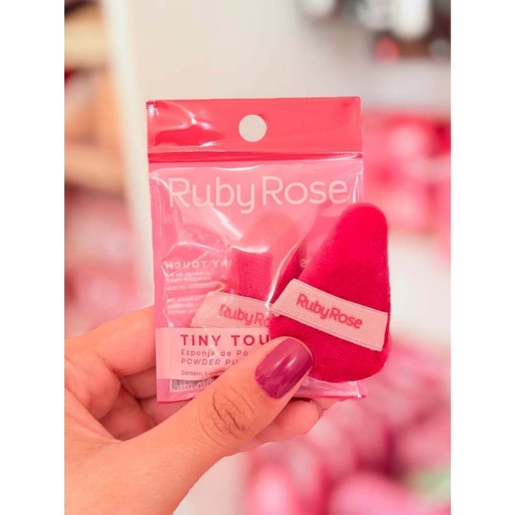 Esponja de Pó Triangular Ruby Rose Tiny Touch – Toque Suave