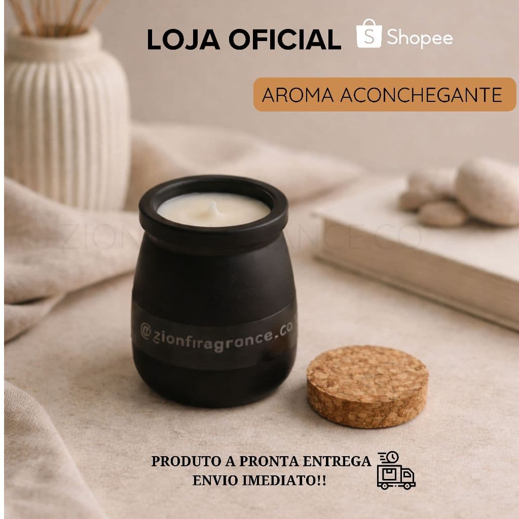 Vela Aromática Baunilha 100g pote leiteira Vela perfumada