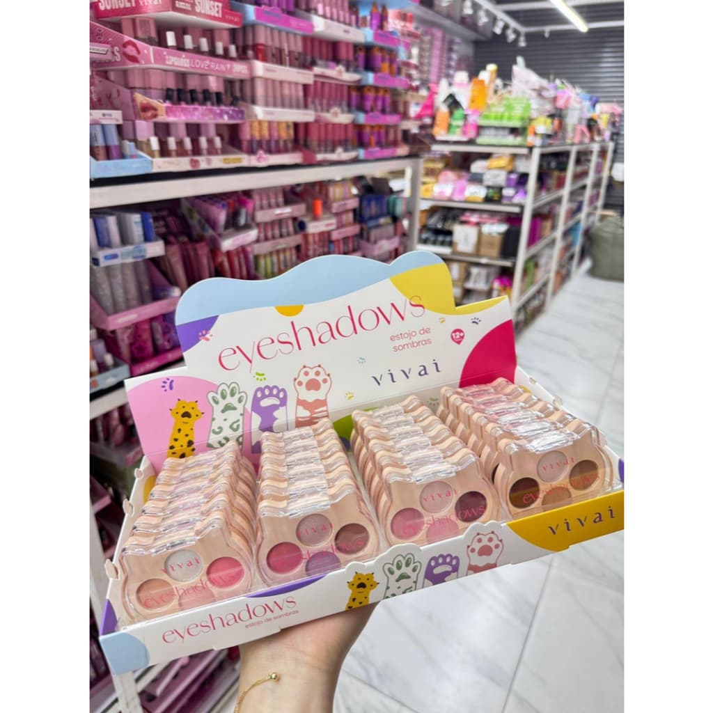 Bom Kit C/4 Paleta de sombras Eyeshadows Vivai Cores 4126.1.1
