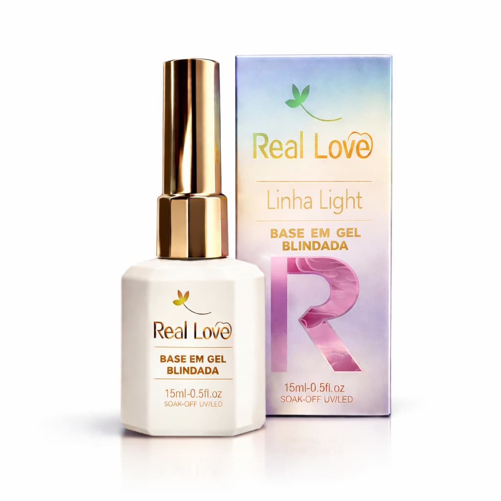 Gel Capa Base unha Blindado Real Love 15 ml Alongamentos