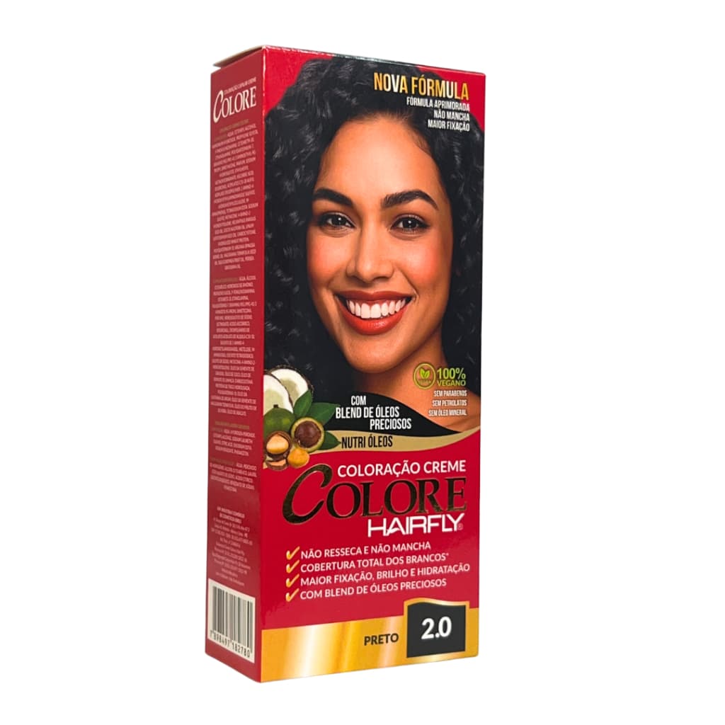 Coloração Creme Colore 2.0 - Preto 125g