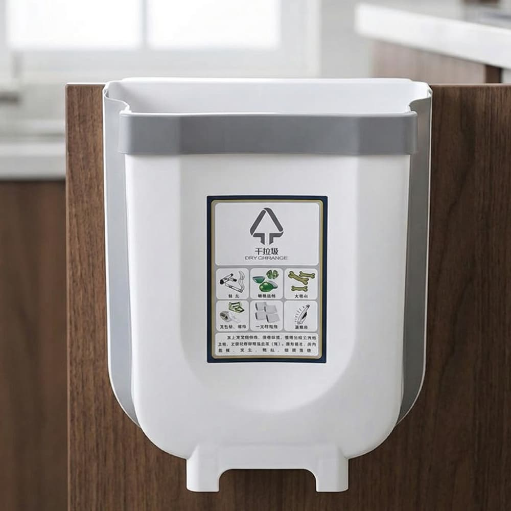 Lixeira Extensível Retrátil Dobrável Portátil Cozinha