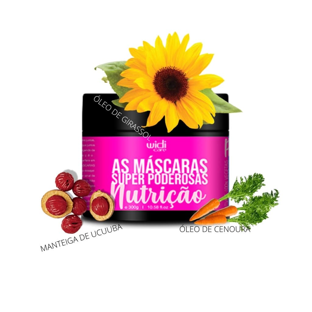 Máscara Capilar Super Poderosas Nutrição 300g - Widi Care Original