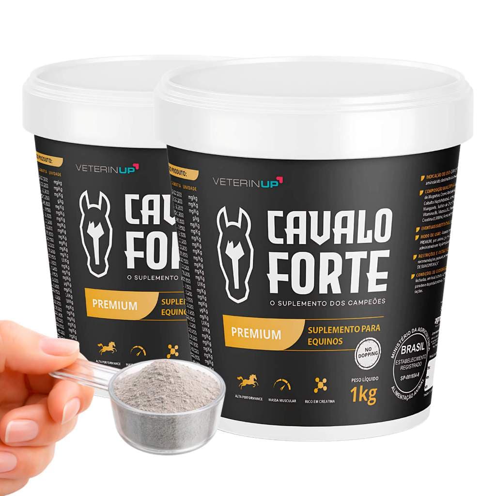 Cavalo Forte Premium 2kg - Suplemento + Massa Muscular Resistência e Força
