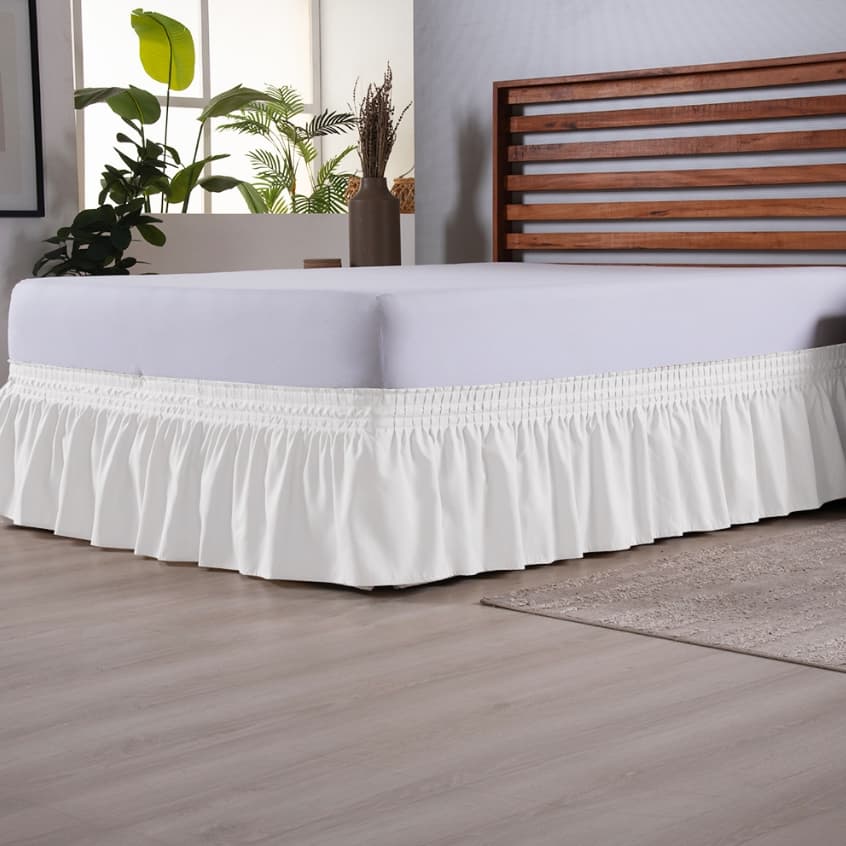 Saia para Cama Box Esperança Solteiro Casal Queen King Microfibra 170 Fios 100% Poliéster Elegante