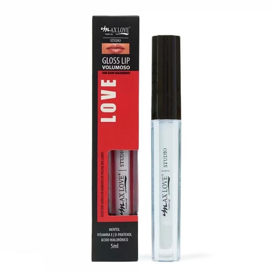 Gloss Lip Volumoso Incolor 01 | Volume Instantâneo + Brilho - Max Love