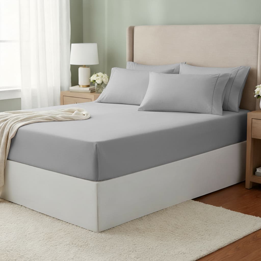 Jogo Lençol para Cama Queen 3 pçs (400 fios) Ponto Palito
