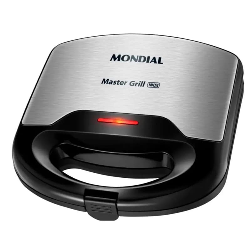 Sanduicheira Preta Inox Mondial Master Grill S-20 127Volte